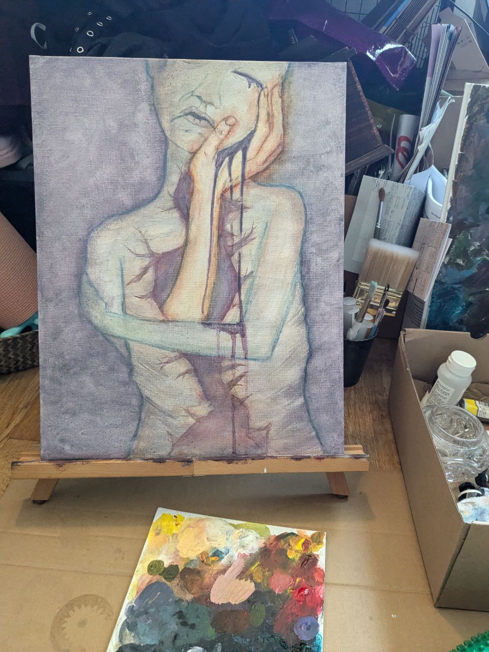 Acrylic portrait